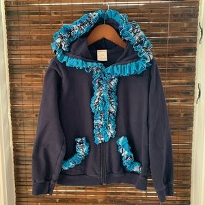 Evy’s Tree Girls Navy Brilla Hoody Jacket 8 10